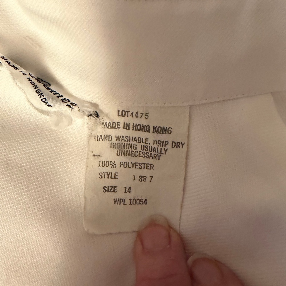 Vintage Sir James Maxi White Western-Style Button-Up Dress -Size 14/Large - Picture 16 of 16